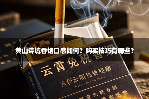 黄山诗城香烟口感如何？购买技巧有哪些？